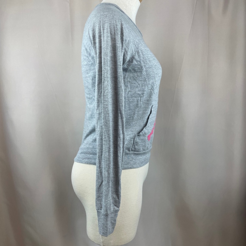 Vintage X-GIRL 90s Womens (S) Long Sleeve pocket crew Kim Gordon Riot Japan Punk - Picture 3 of 8